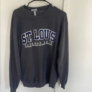 St. Louis Gateway Arch Gray Sweater